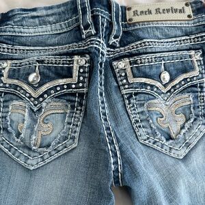 Rock Revival Blue Cropped Jeans